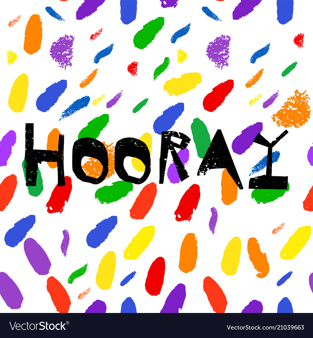 Confetti greeting card design Royalty Free Vector Image