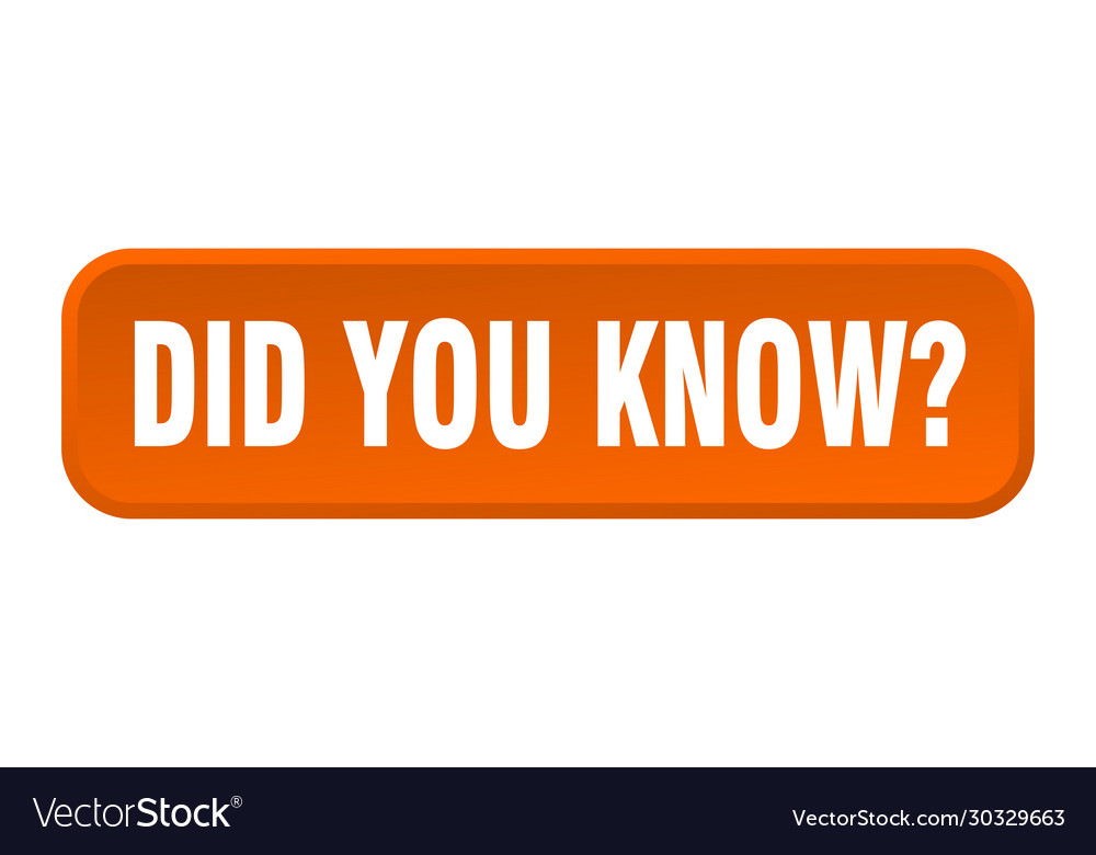 Did you know button square 3d push