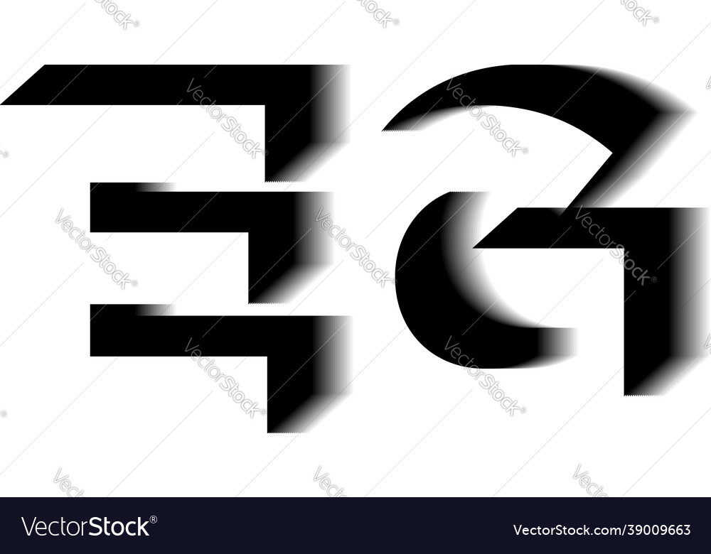 Eg monogram shadow shape style