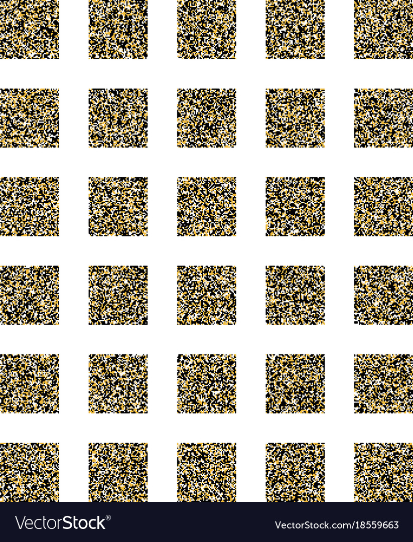 Pixelated Square Grid Pattern
