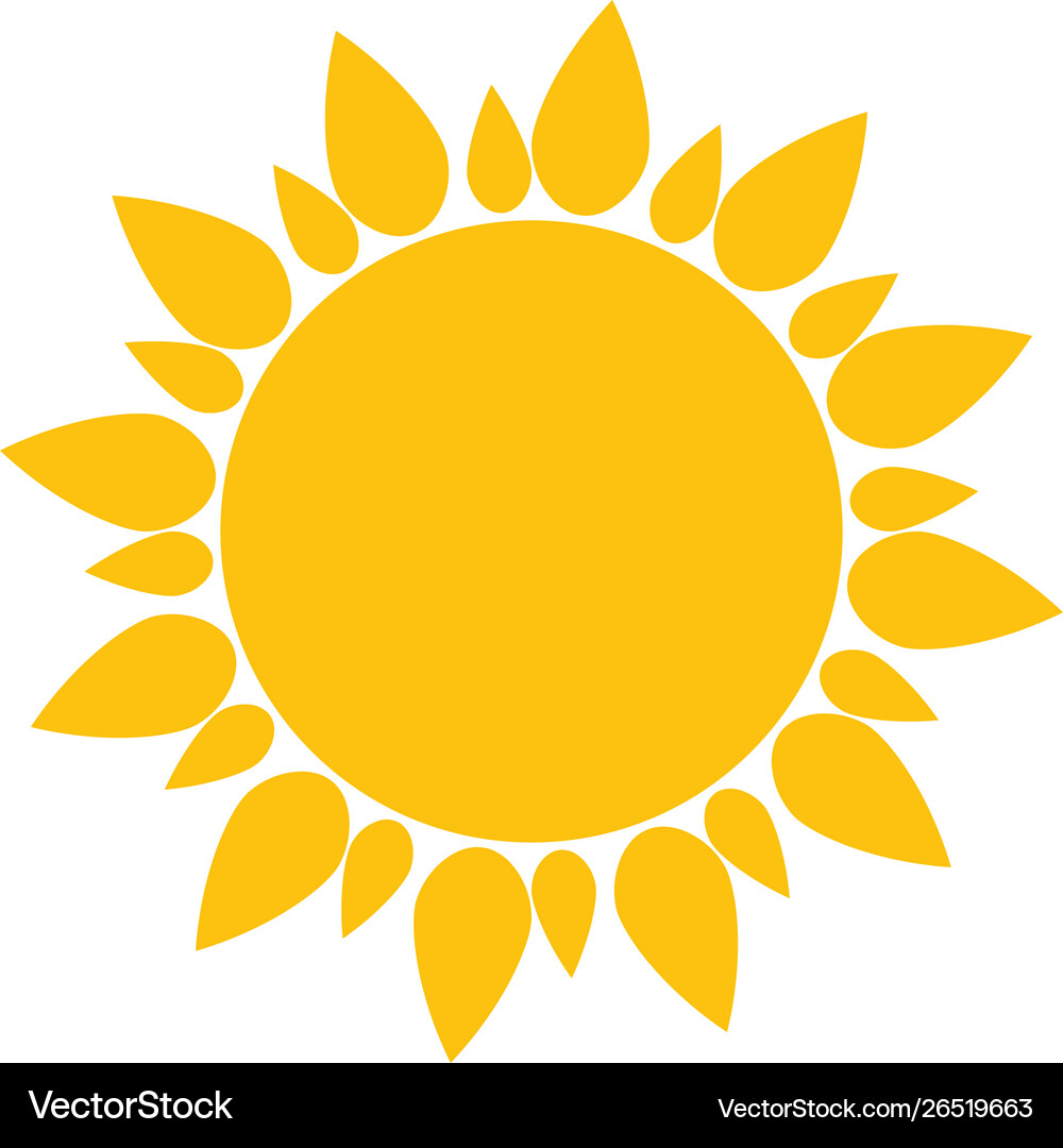 Sun icon Royalty Free Vector Image - VectorStock