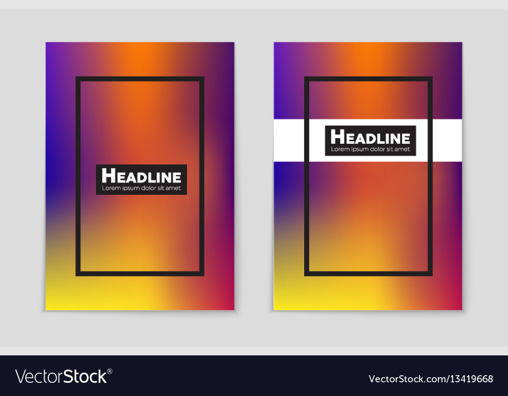 Abstract layout background set for art vector image Abstract layout background set for art