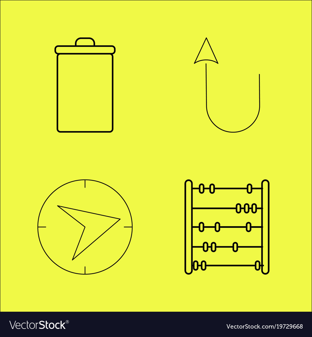 Essential linear icon set