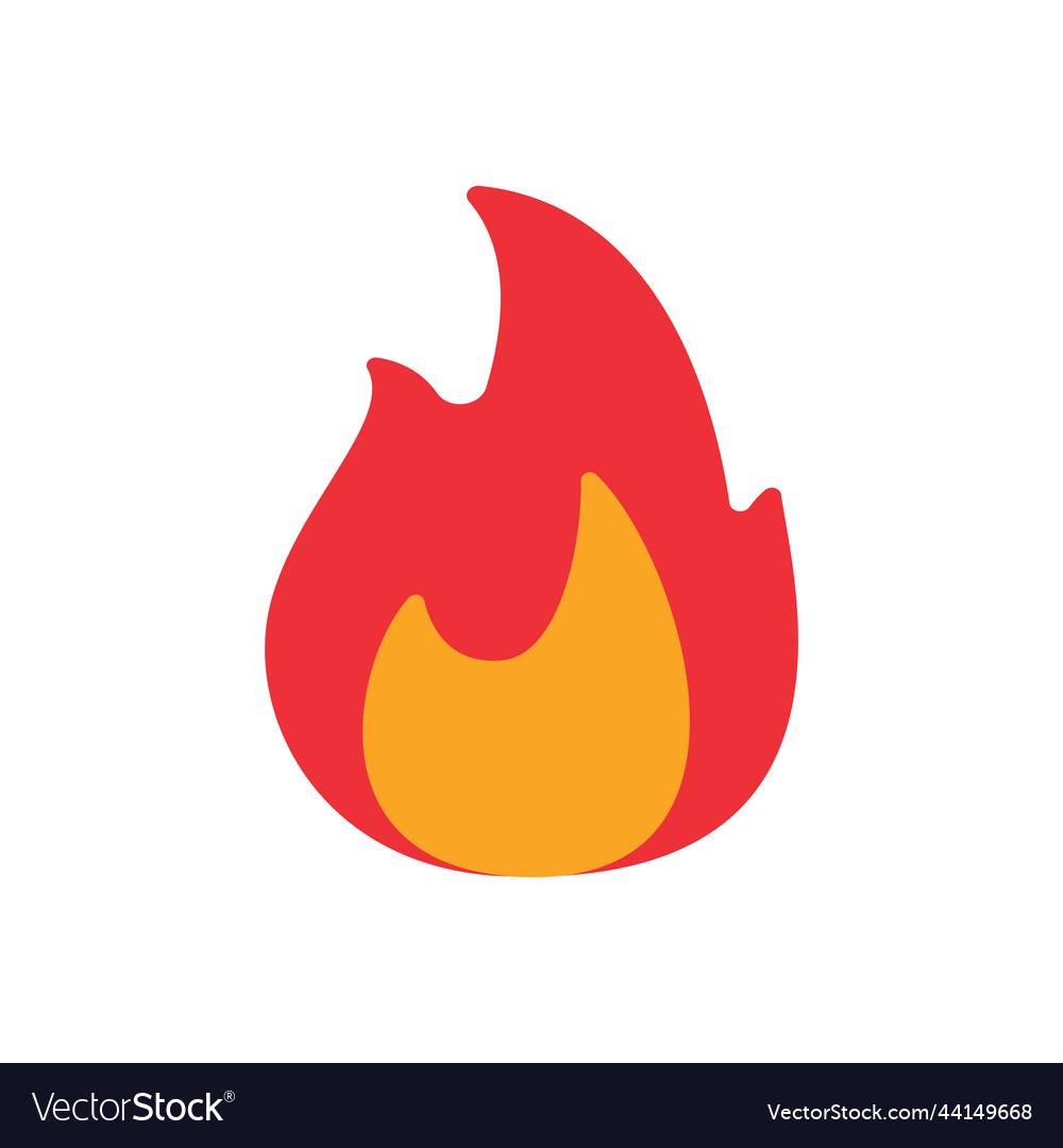 Fire ball flame from burning fuel Royalty Free Vector Image