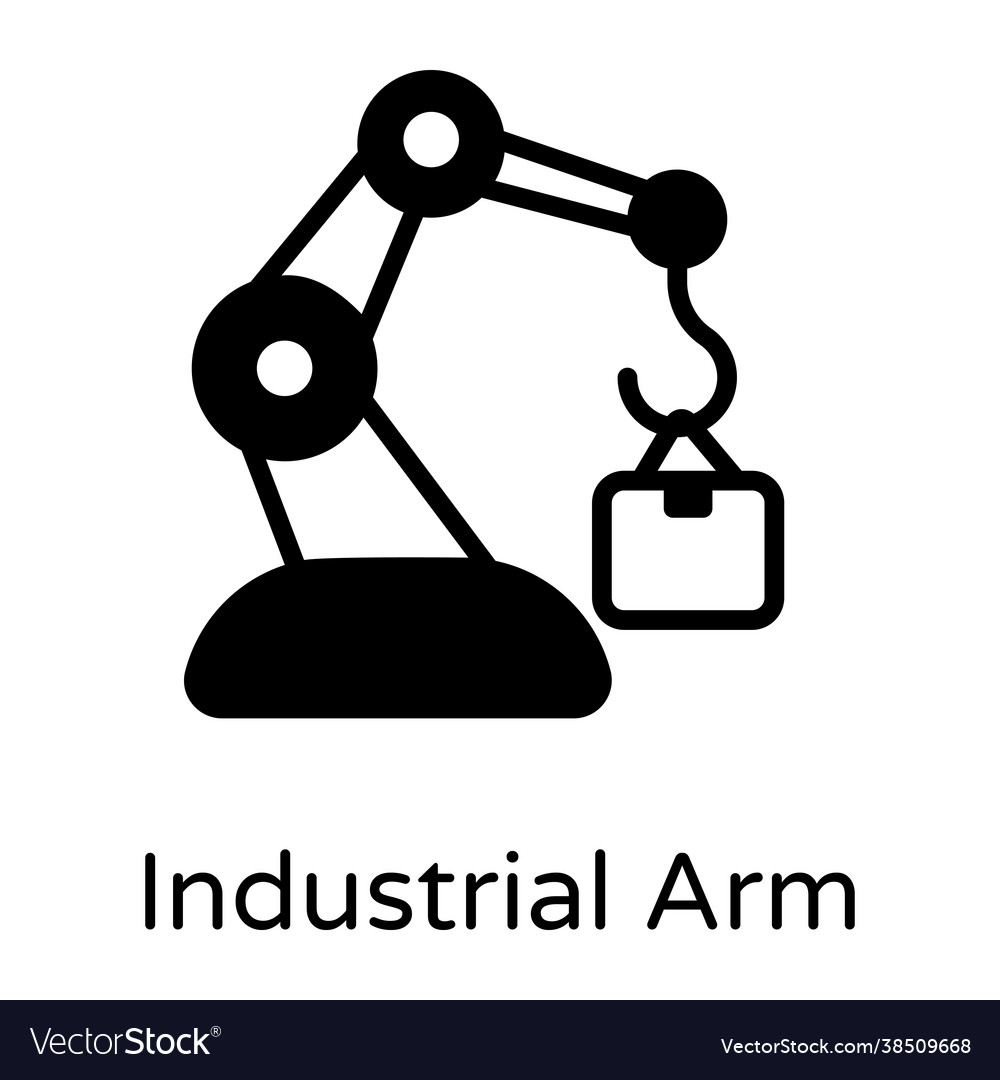 Industrial arm Royalty Free Vector Image - VectorStock