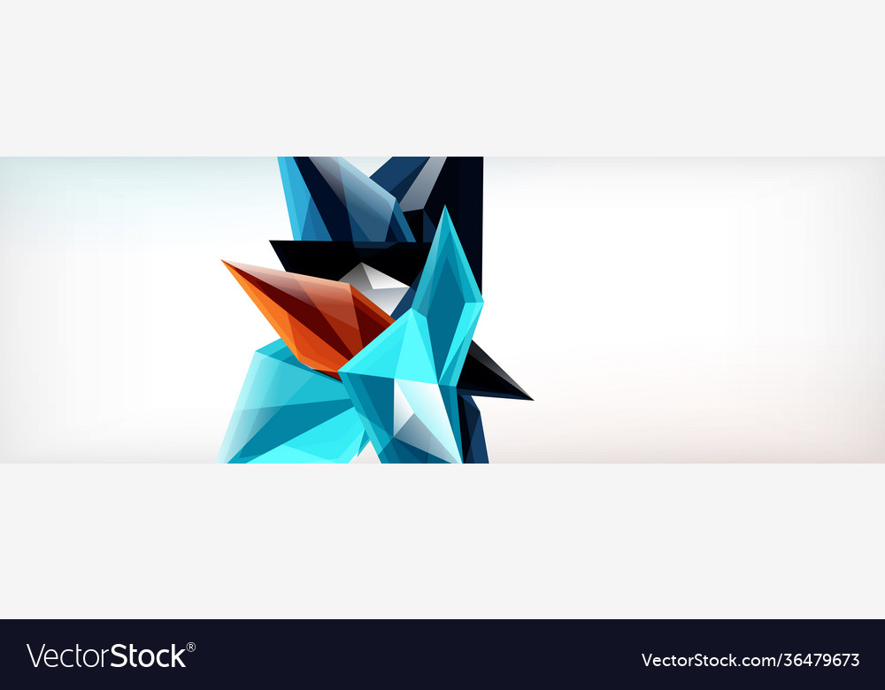 3d triangles and pyramids abstract vector image 3d triangles and pyramids abstract