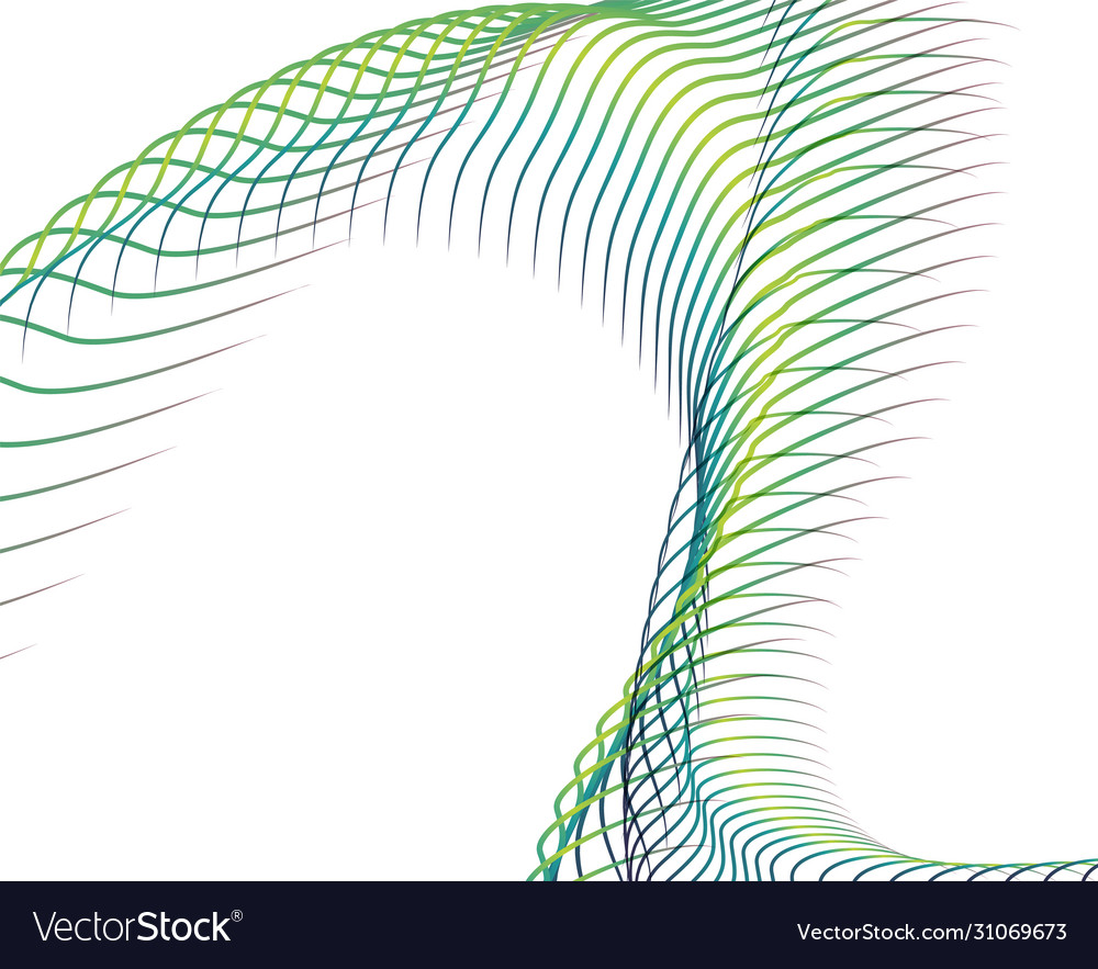 Abstract background blend wave line design vector image Abstract background blend wave line design
