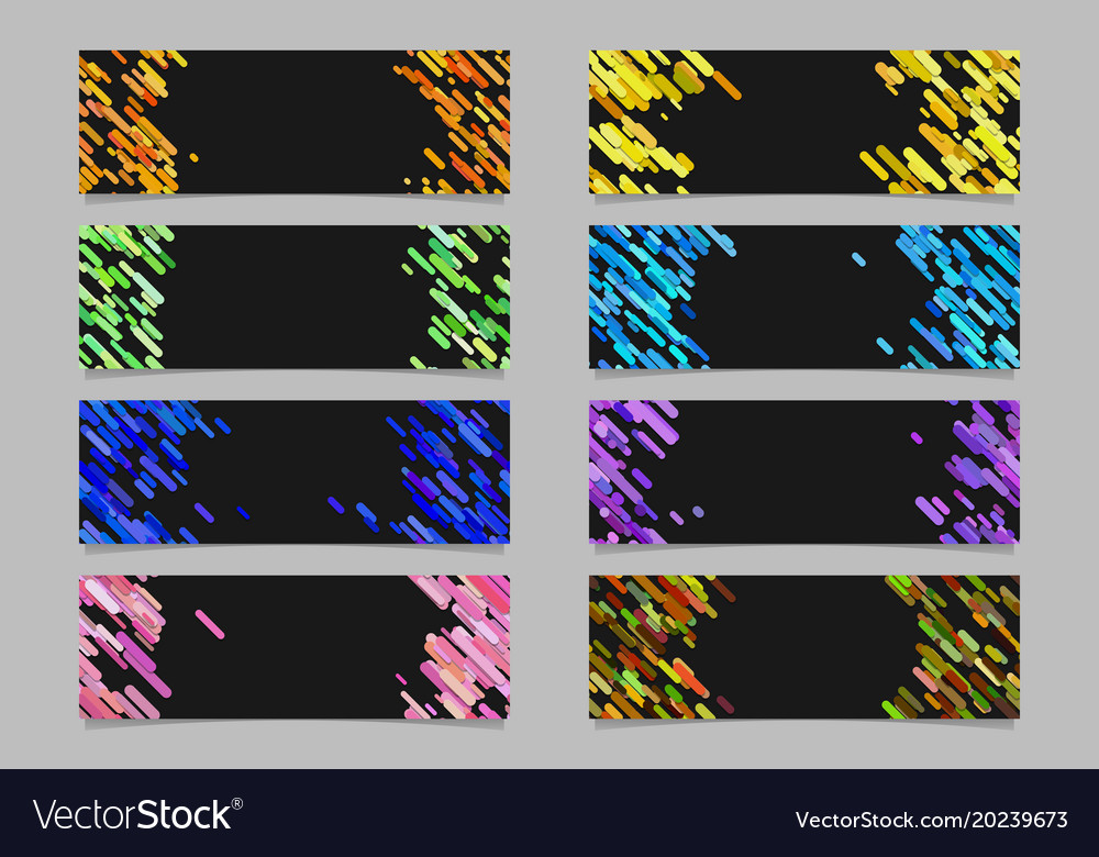 Abstract banner background template design set