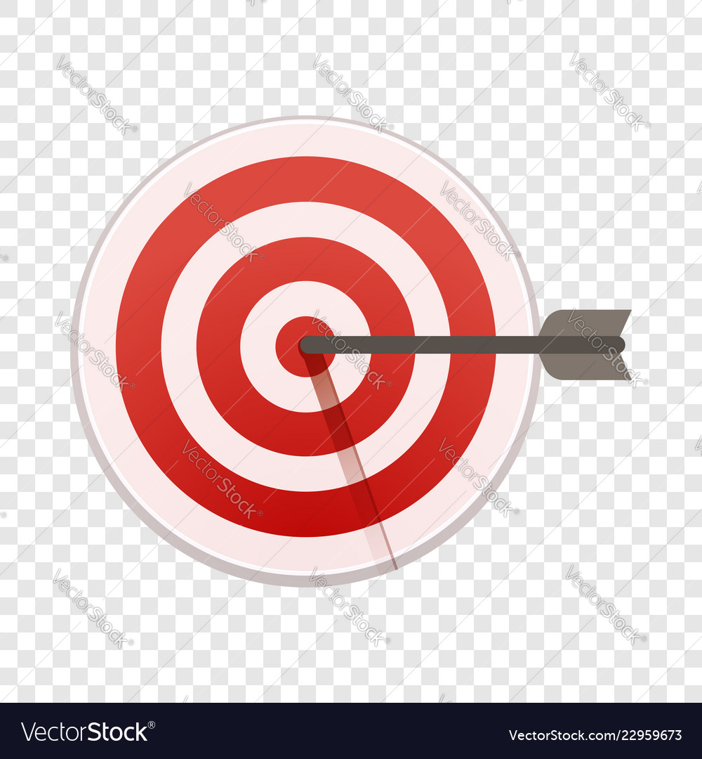 Bulls eye target icon cartoon style