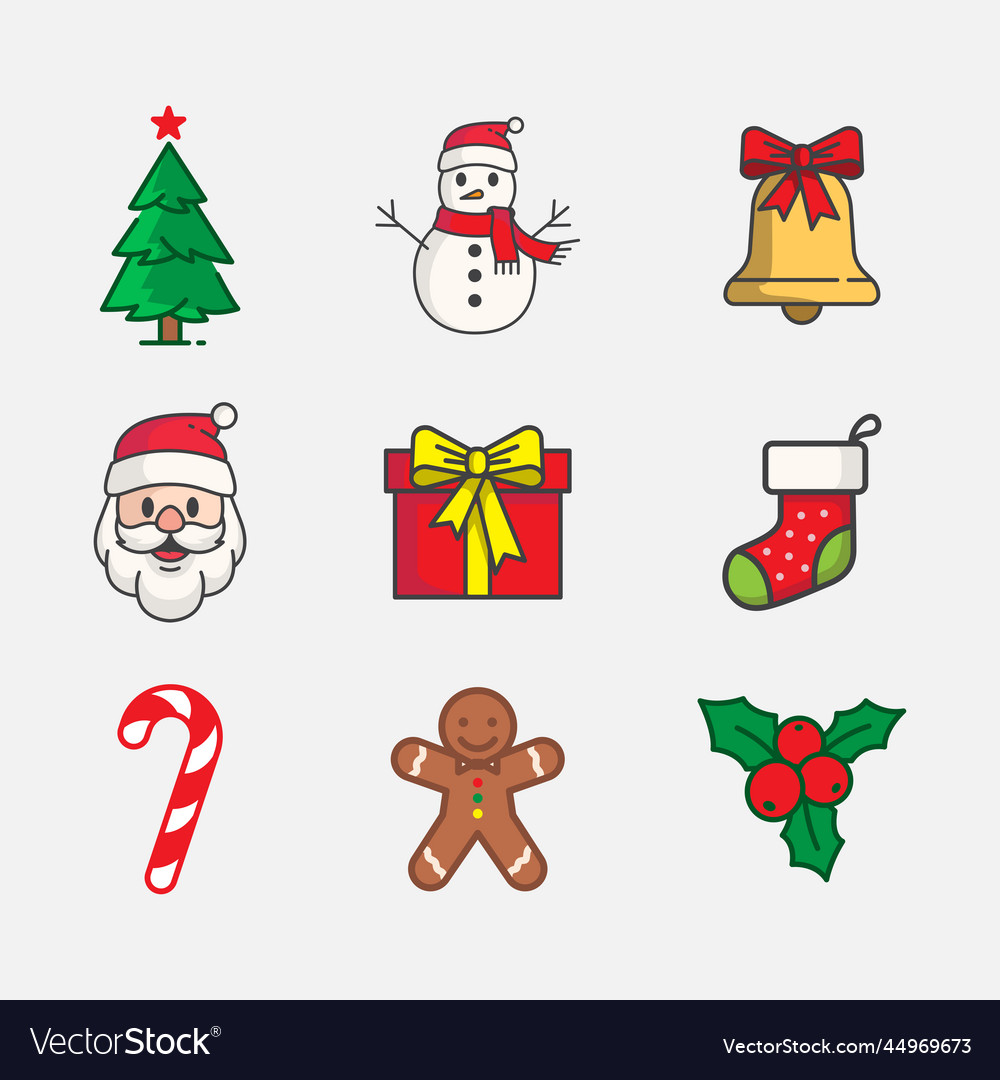Christmas Icon Set - Festive Elements