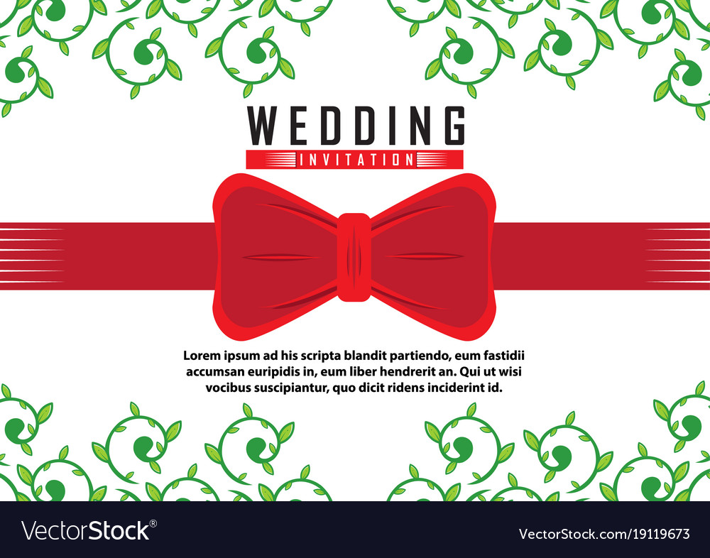 Classic wedding invitation