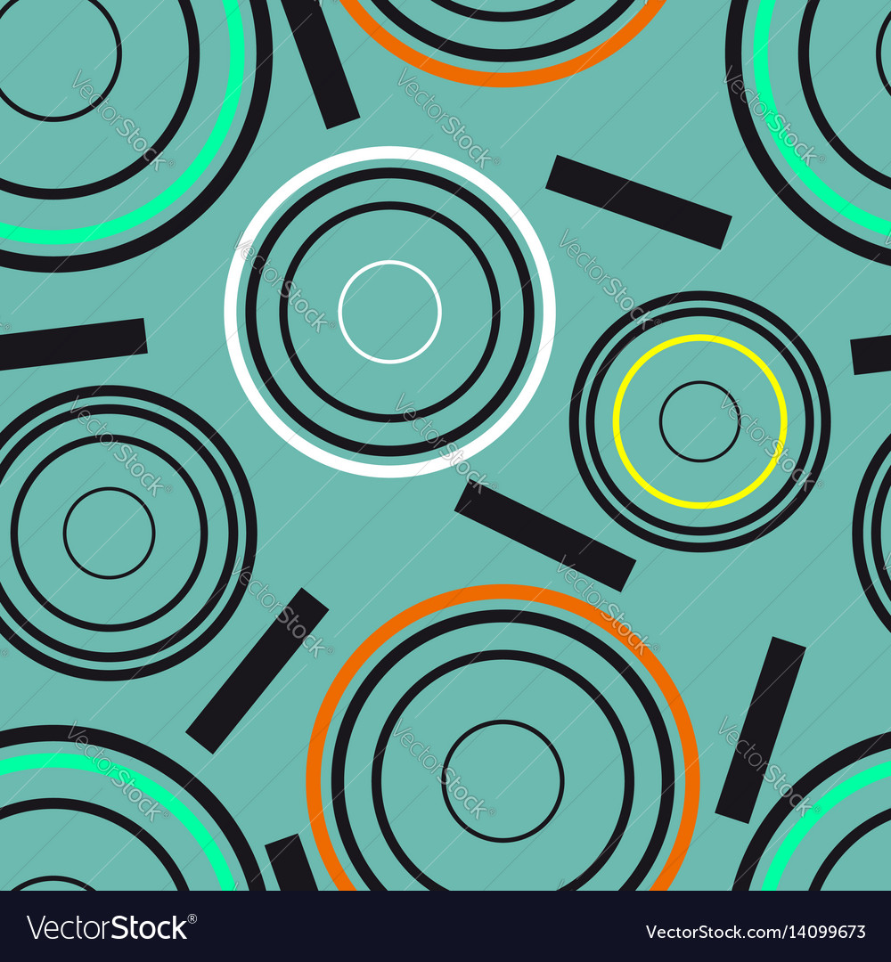 Concentric circles seamless pattern