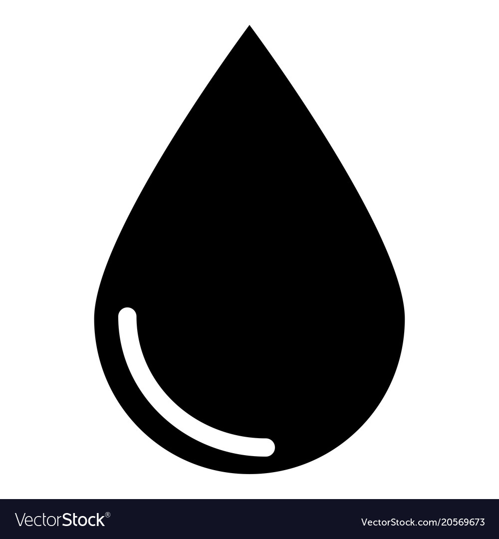 Drop icon black color