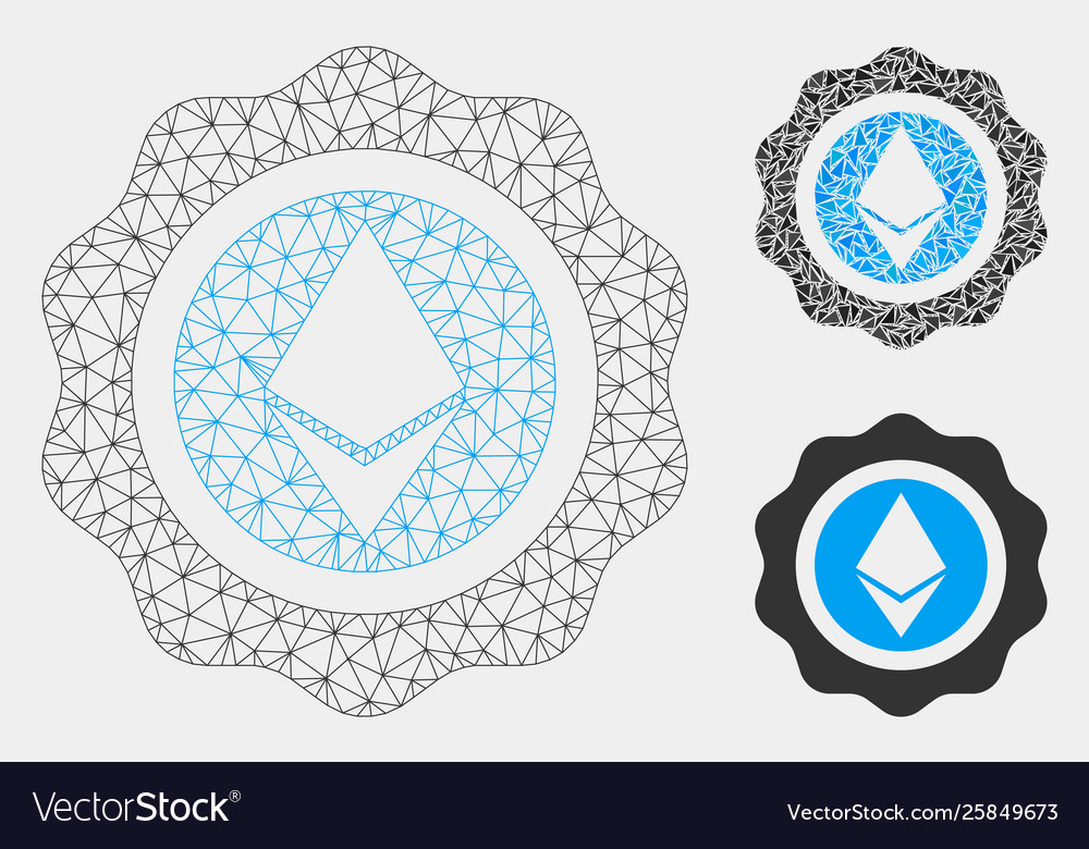 Ethereum seal mesh wire frame model