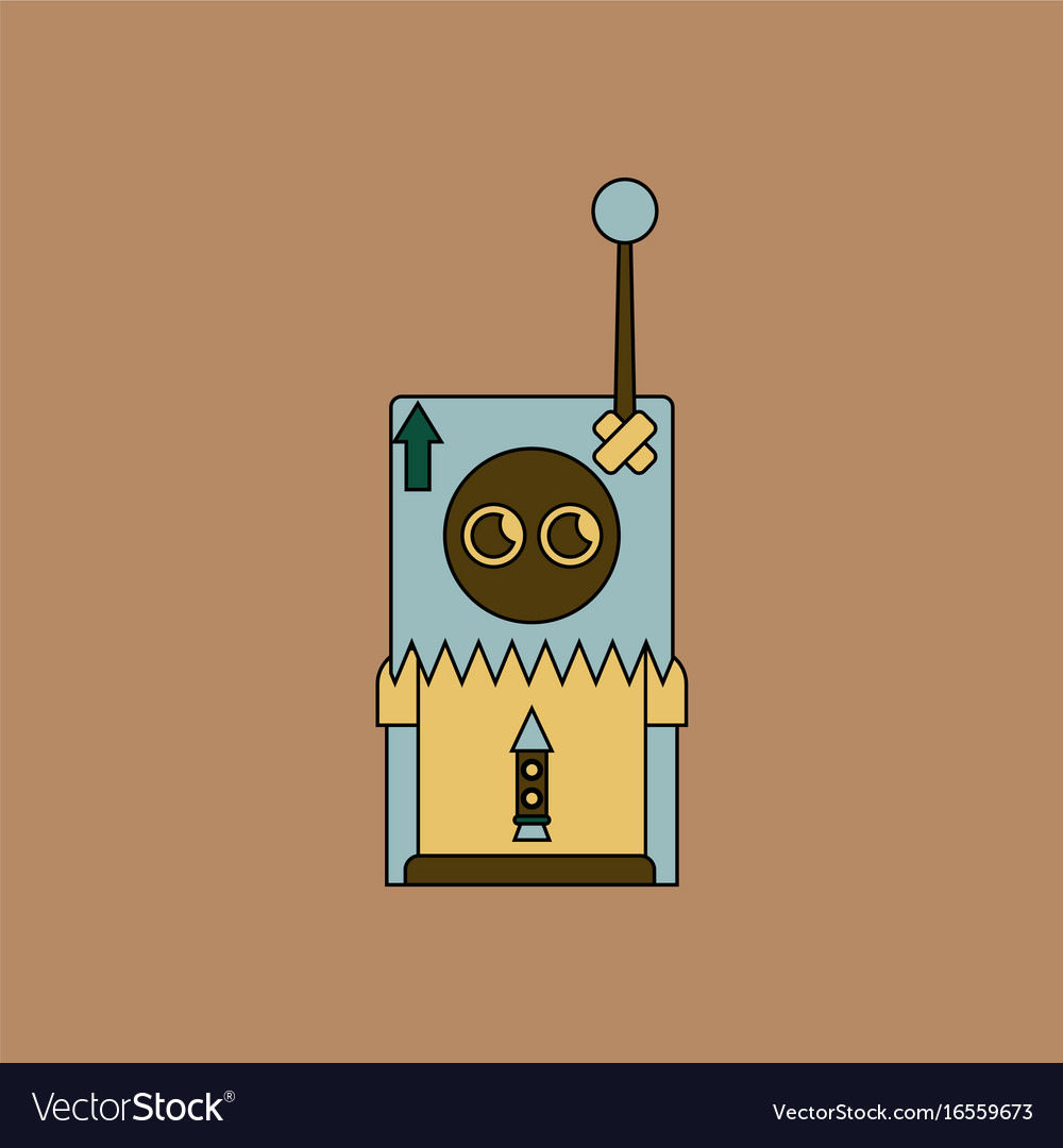 Flat icon design collection space remote control