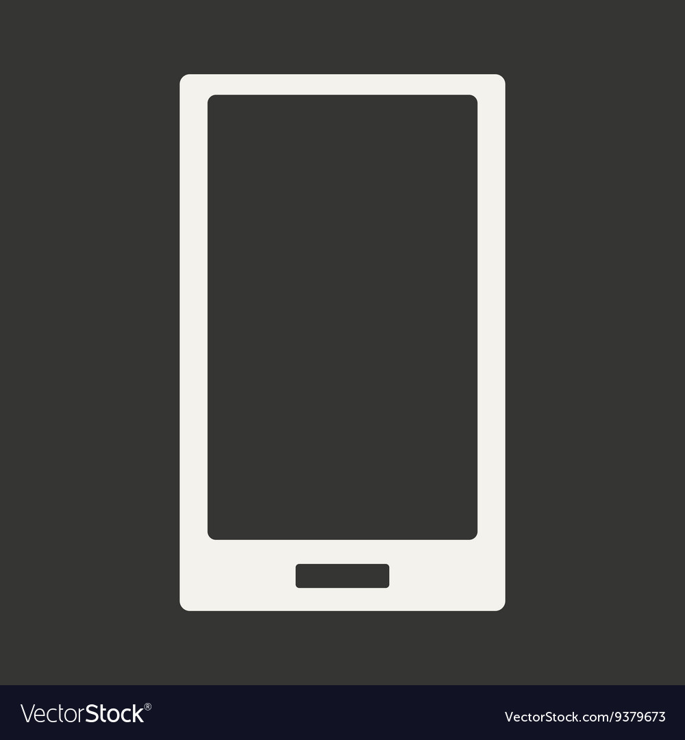 Flat in black and white mobile application mobile Vector Image