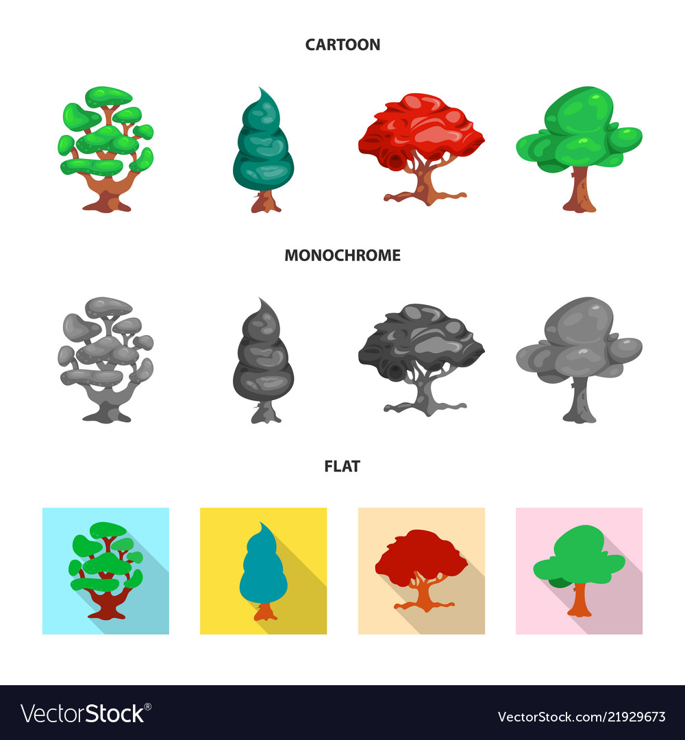 Isolated object of tree and nature icon