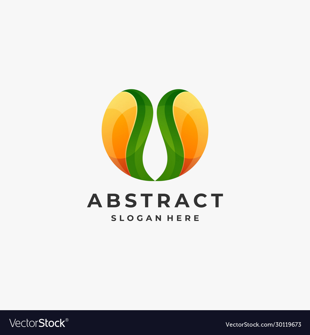 Logo abstract water gradient colorful style