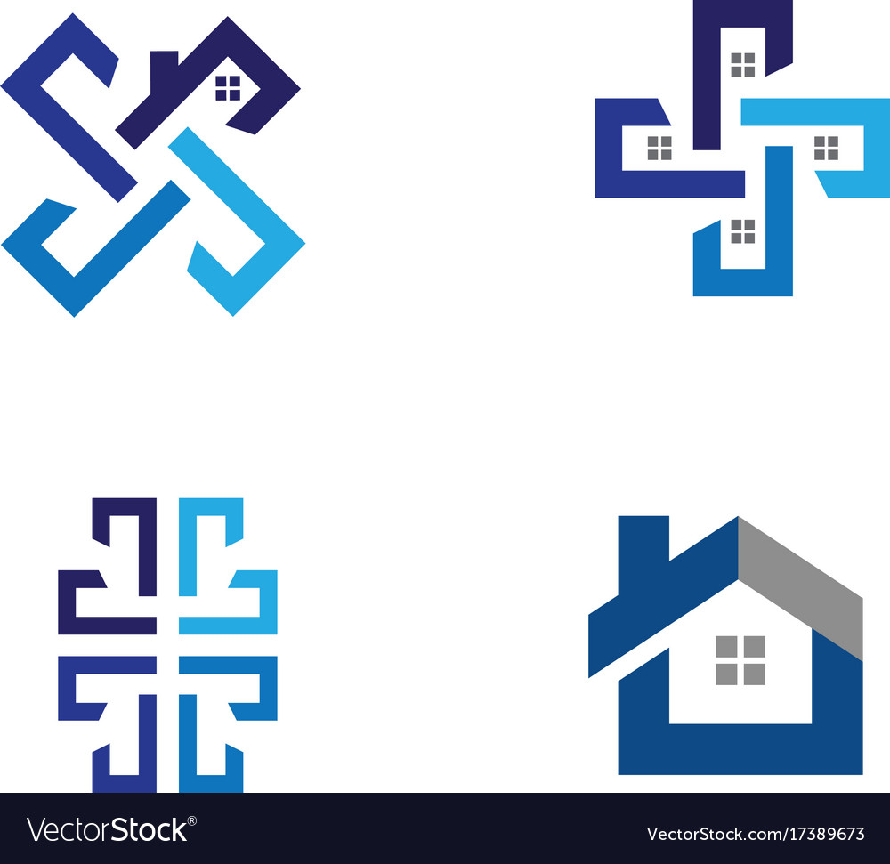 Immobilien und Konstruktion Logo Design