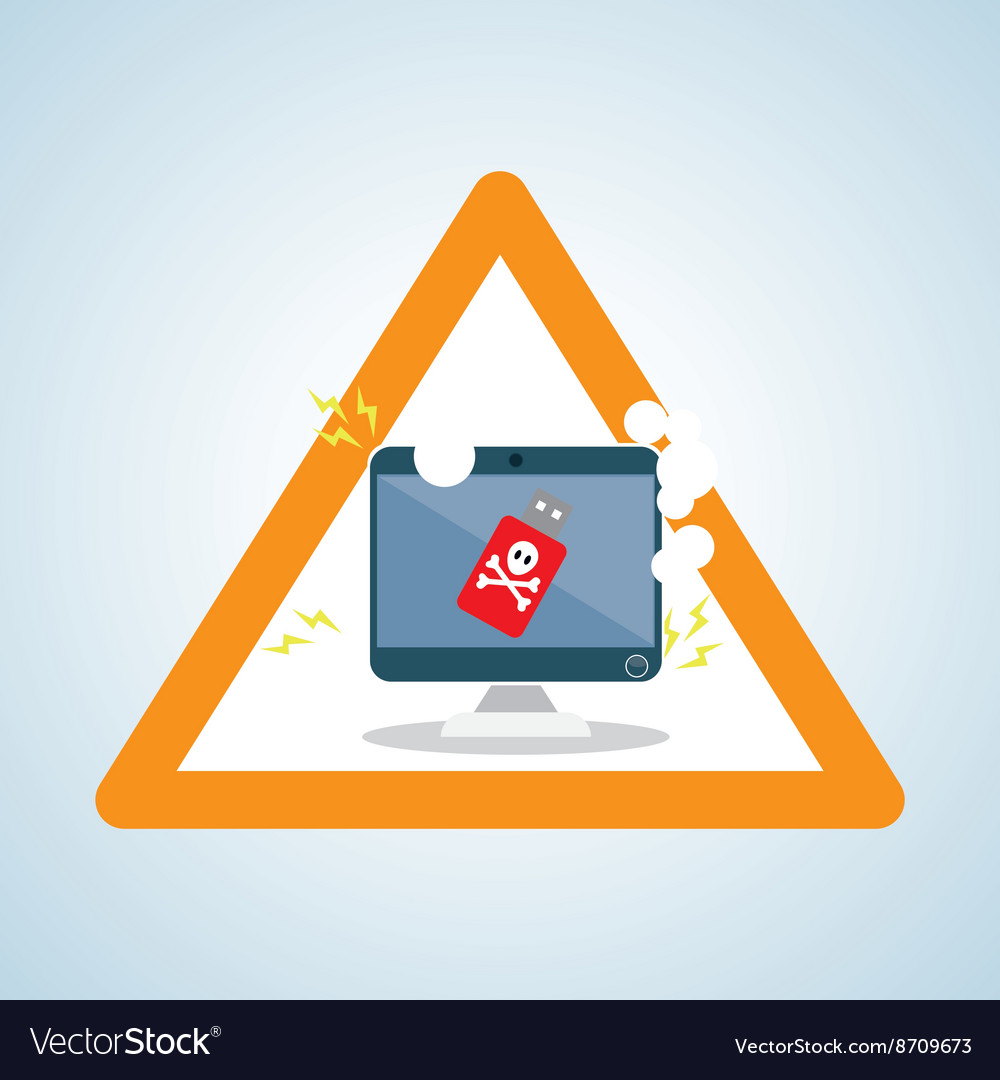 Security system design warning icon protection