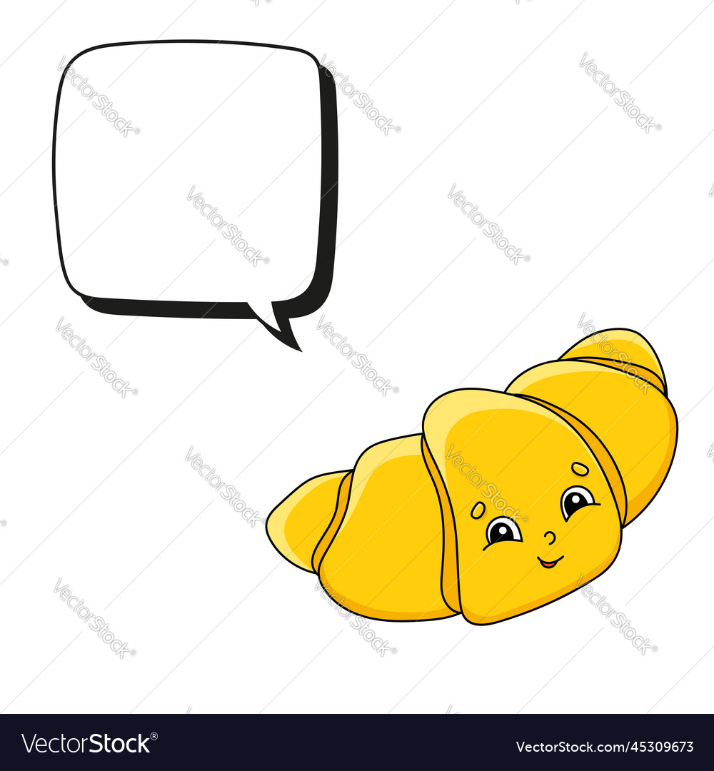 Speech bubble of different shape with a cute vector image Speech bubble of different shape with a cute