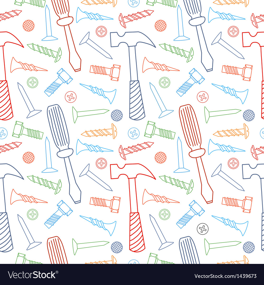 Tools seamless line color pattern