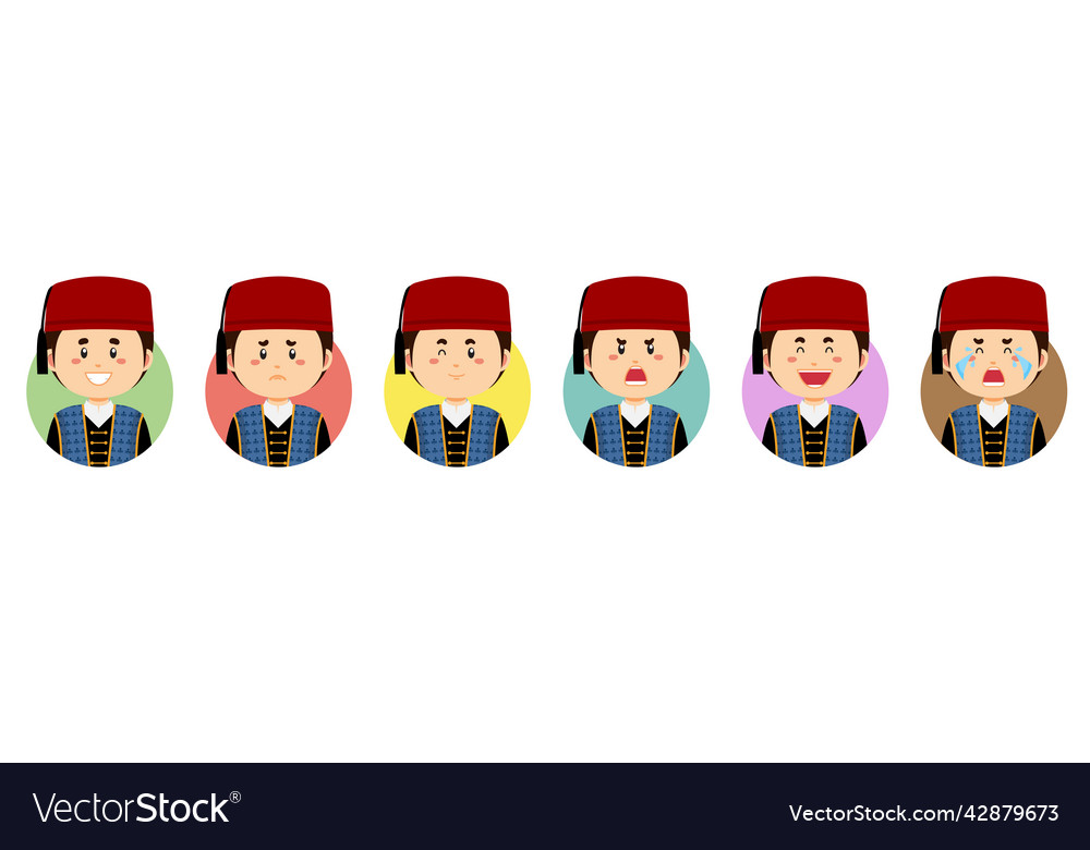 Turks avatar with various expression