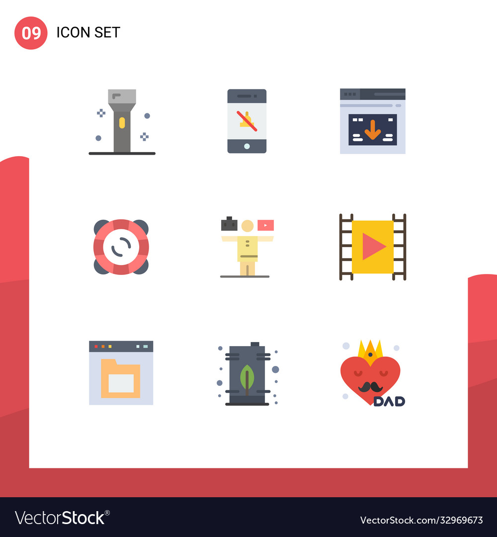 User interface pack 9 basic flat colors