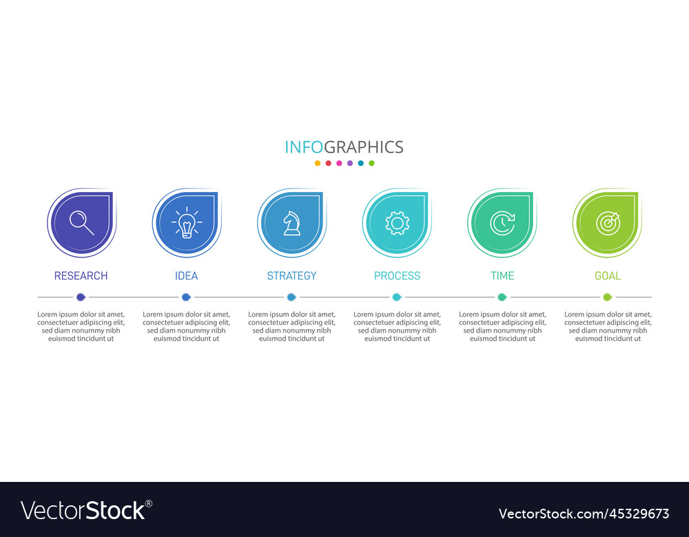 Vertical infographic design with icons and 5 Vector Image