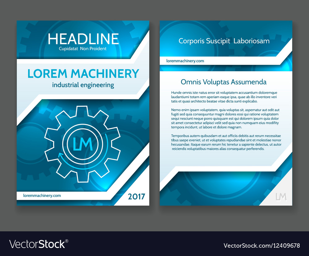 Abstract technology brochure template modern