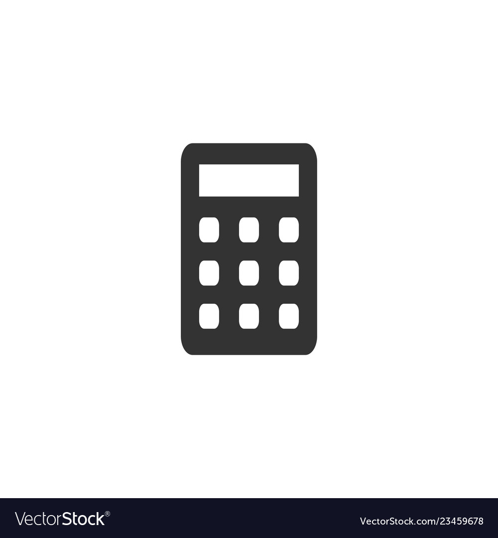 Calculator icon flat vector image Calculator icon flat