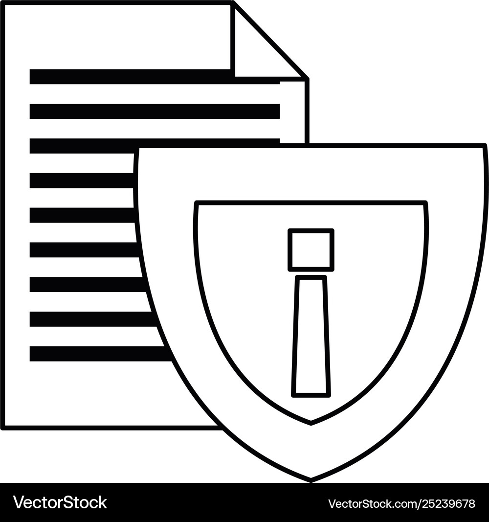Cybersecurity data protection Royalty Free Vector Image