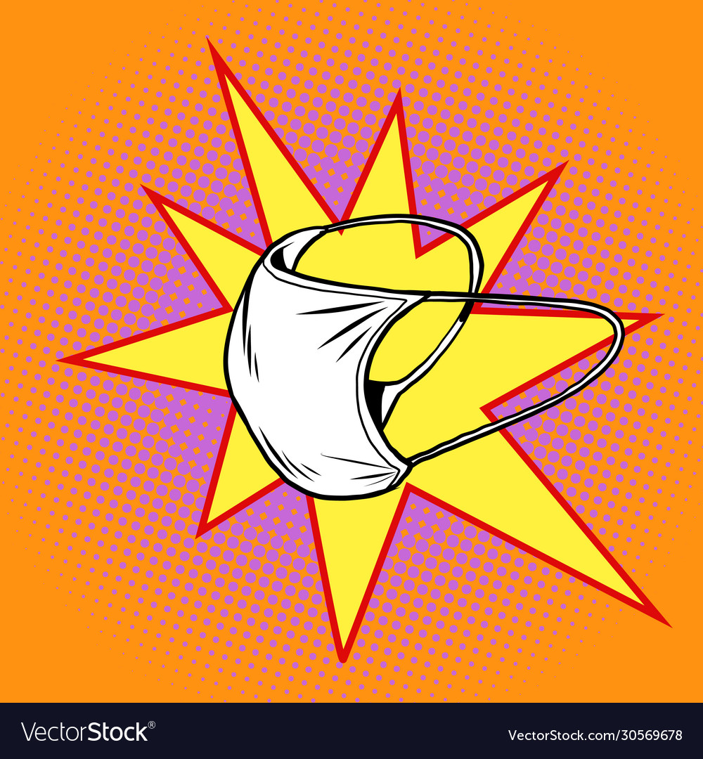 Medical mask coronavirus epidemic vector image Medical mask coronavirus epidemic