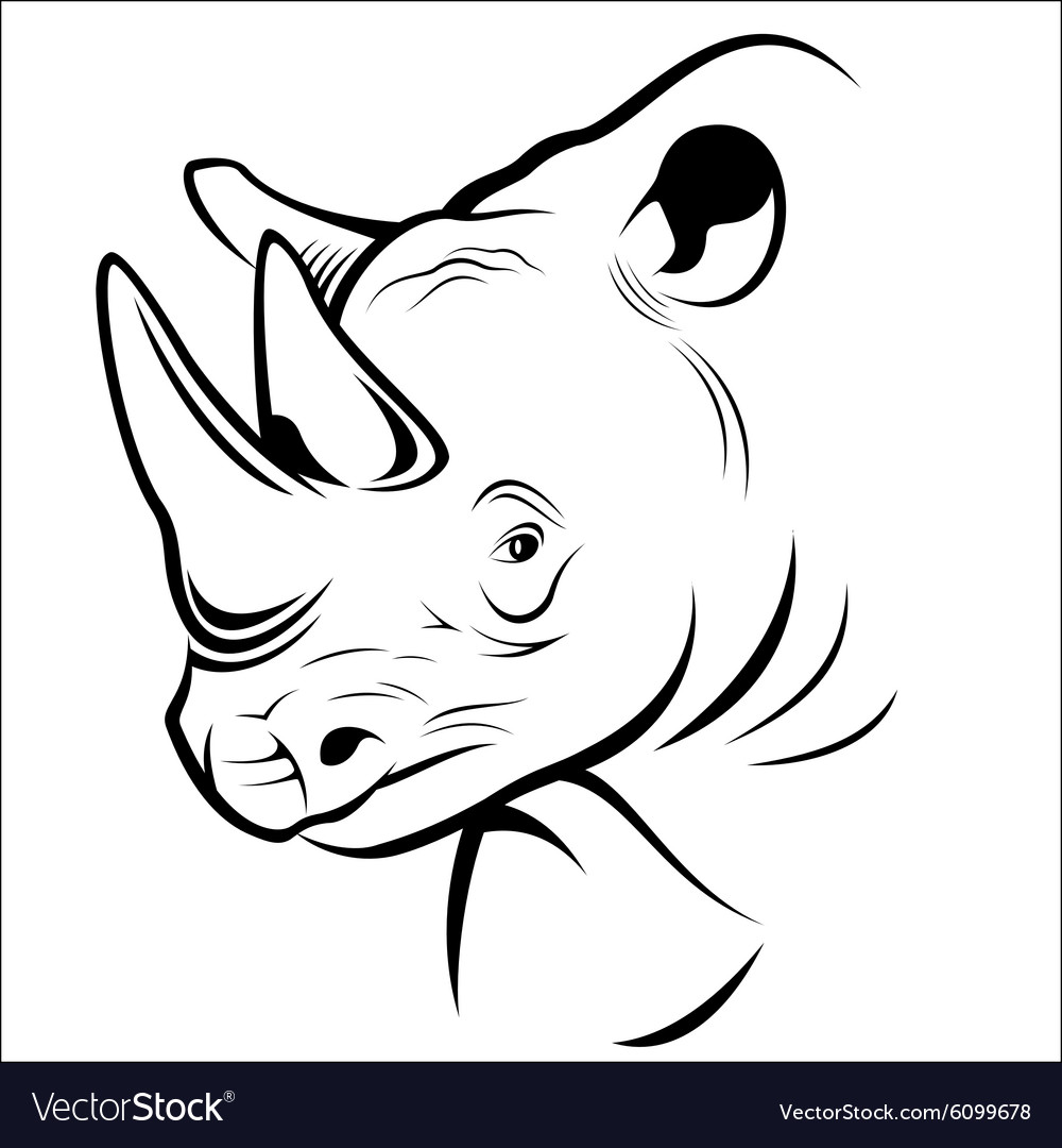 Rhinoceros Royalty Free Vector Image - VectorStock