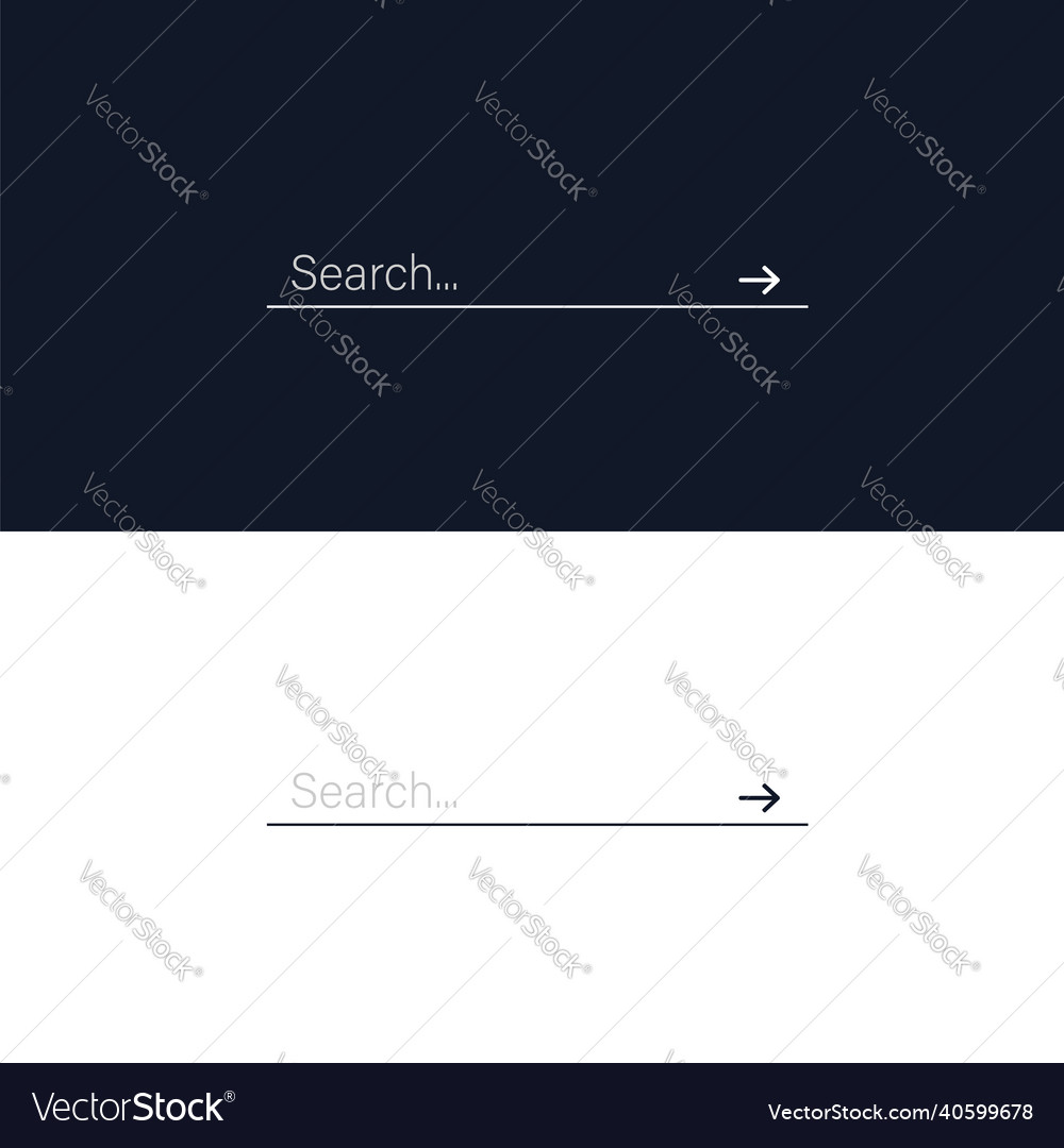Search bar with an icon minimalist design html Vector Image Search bar with an icon minimalist design html