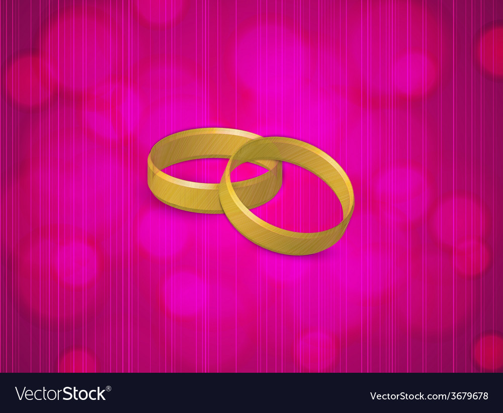 Two gold rings Royalty Free Vector Image - VectorStock