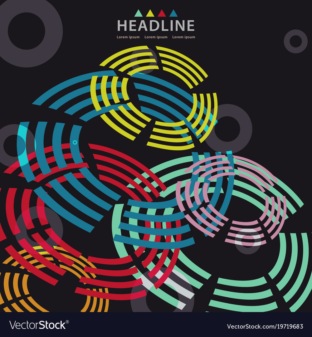 Brochure header layout template