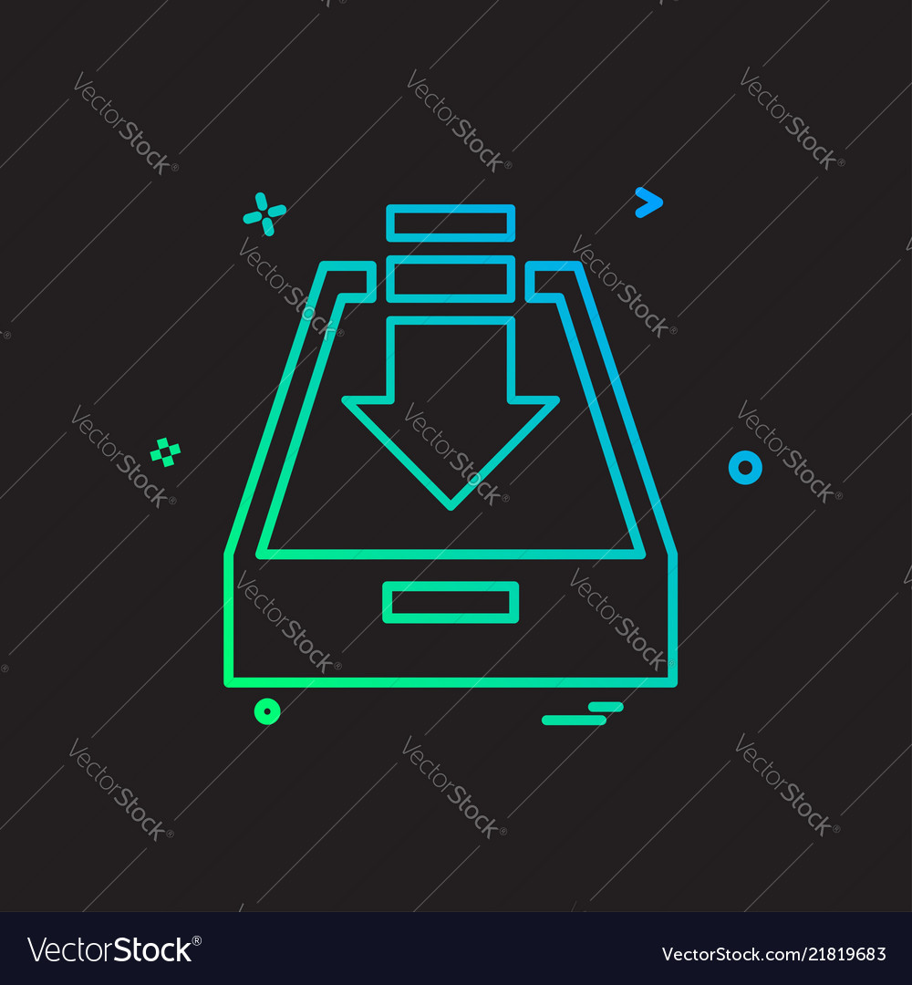 Dropbox Icon Design vector image Dropbox Icon Design