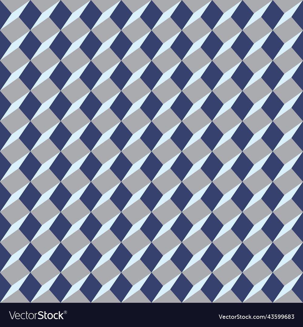Geometric seamless pattern design cube background Vector Image Geometric seamless pattern design cube background