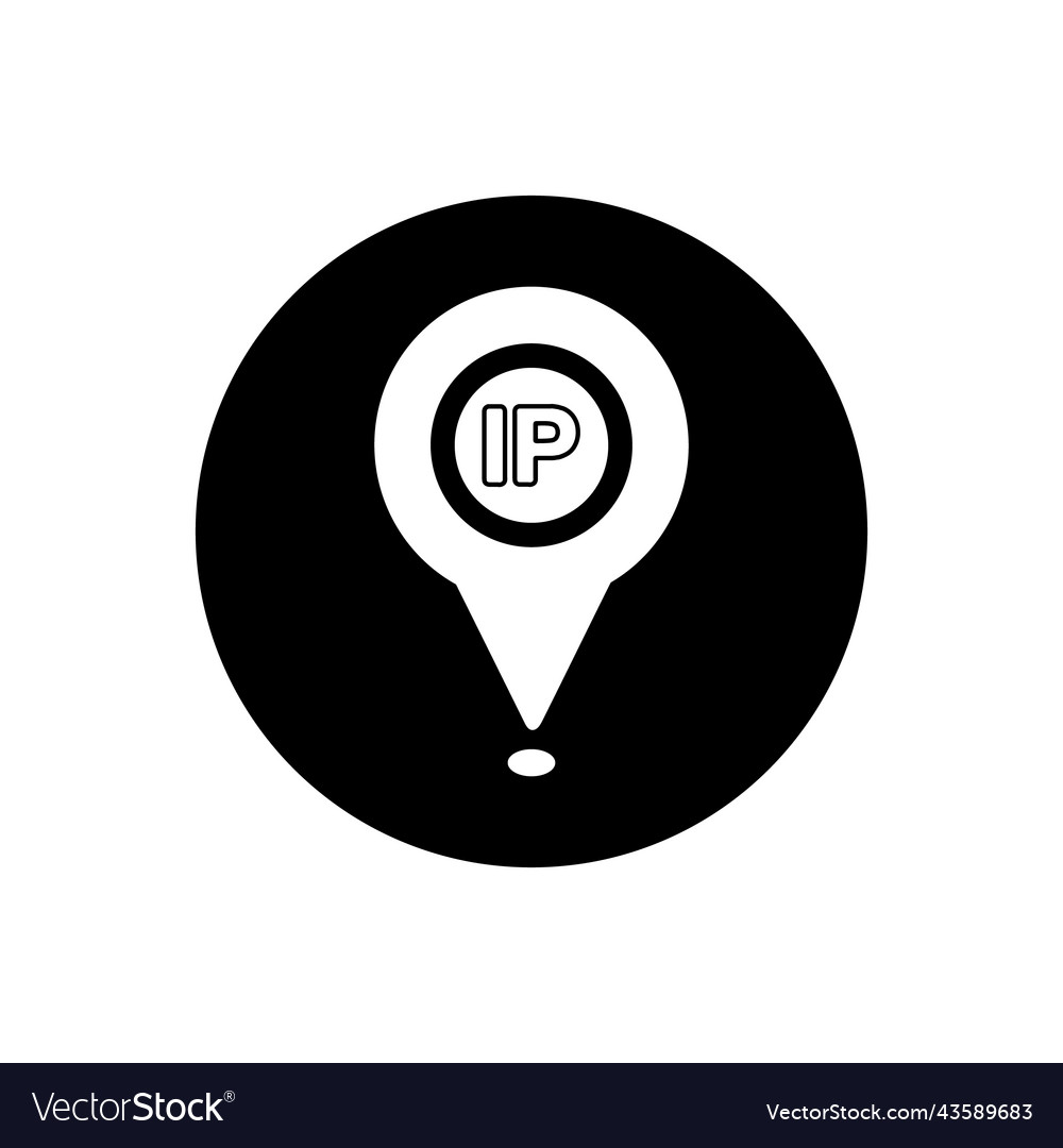 Internet protocol ip service provider button icon