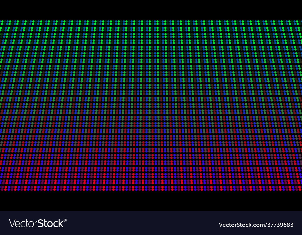 Led screen display digital texture with dots lcd vector image Led screen display digital texture with dots lcd