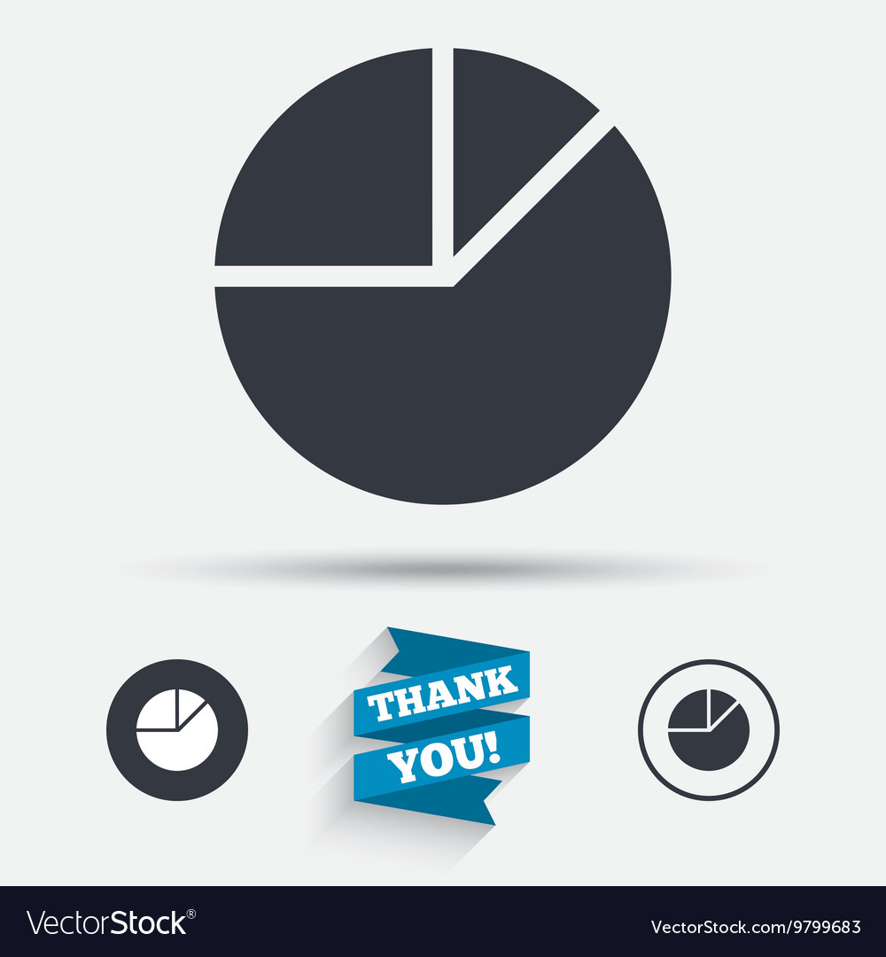 Pie chart graph sign icon diagram button