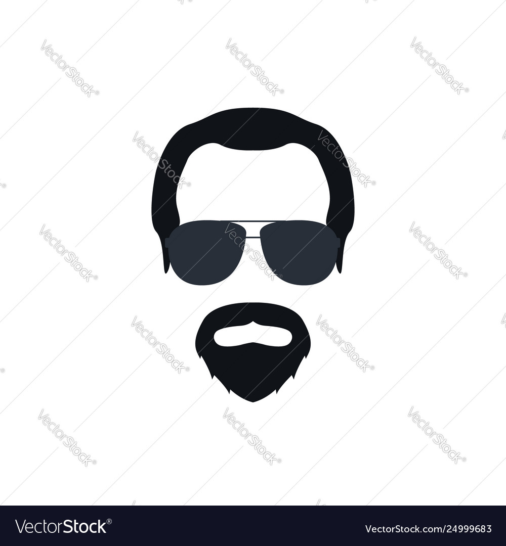 Portrait a bearded man in glasses