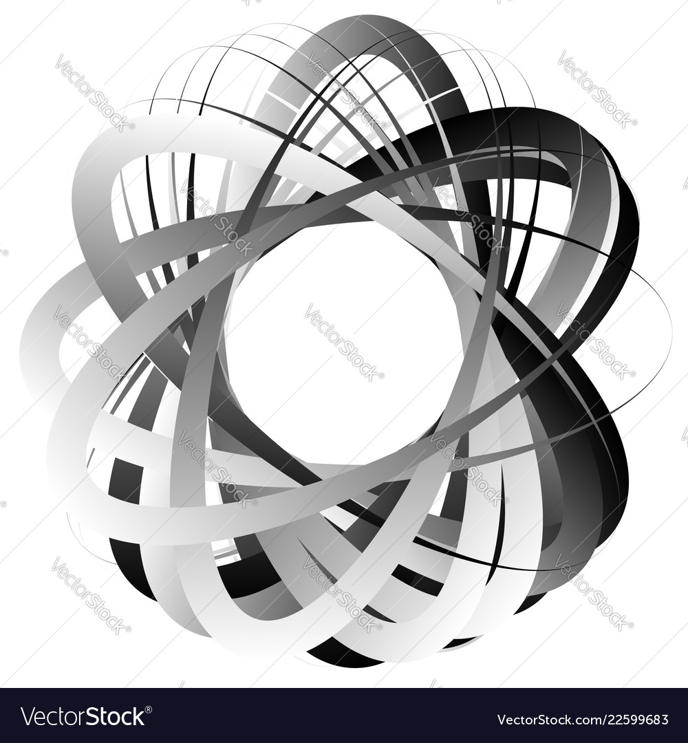 Random circular element abstract monochrome Vector Image Random circular element abstract monochrome