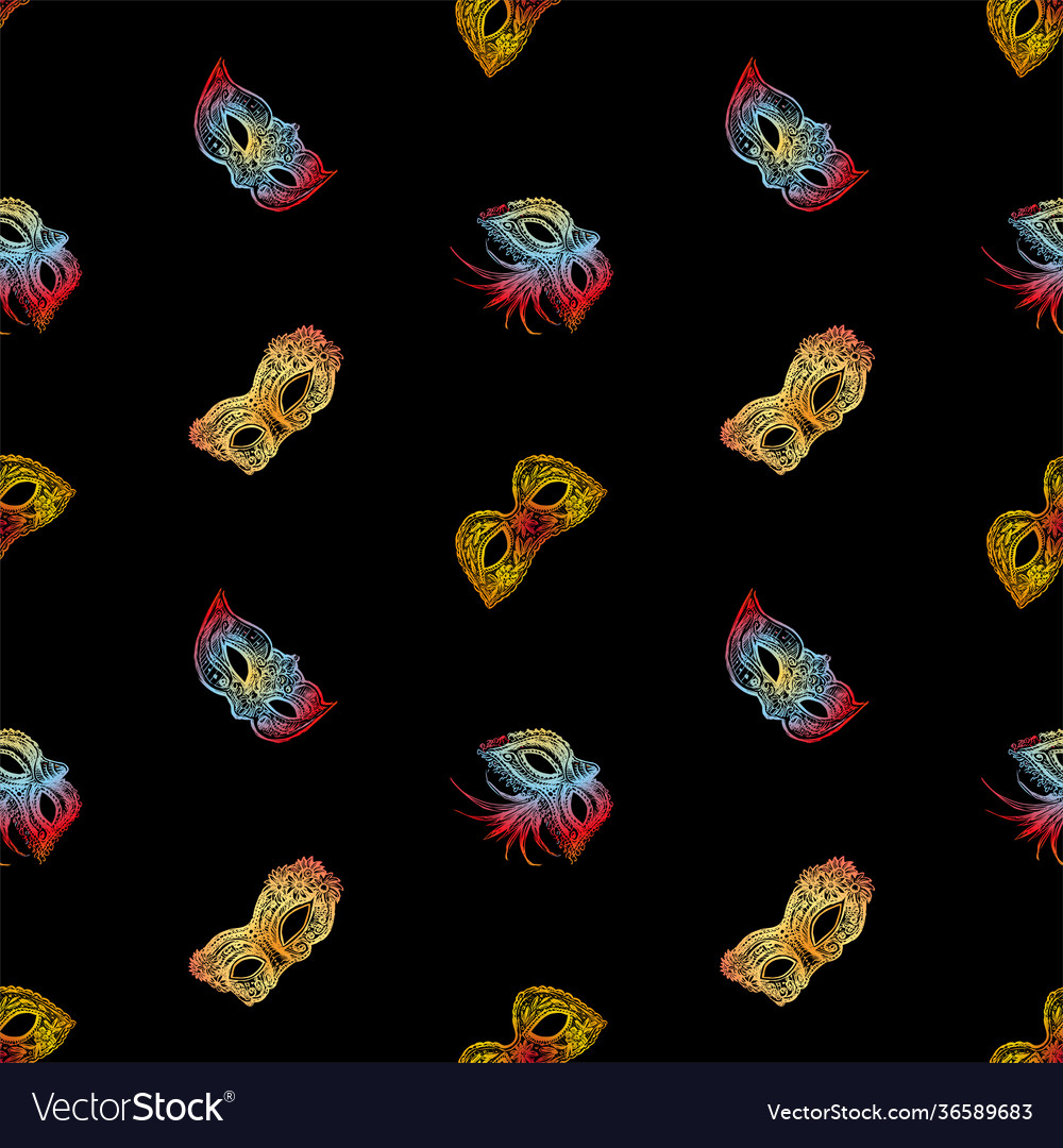 Seamless pattern various drawn colorful Vector Image Seamless pattern various drawn colorful