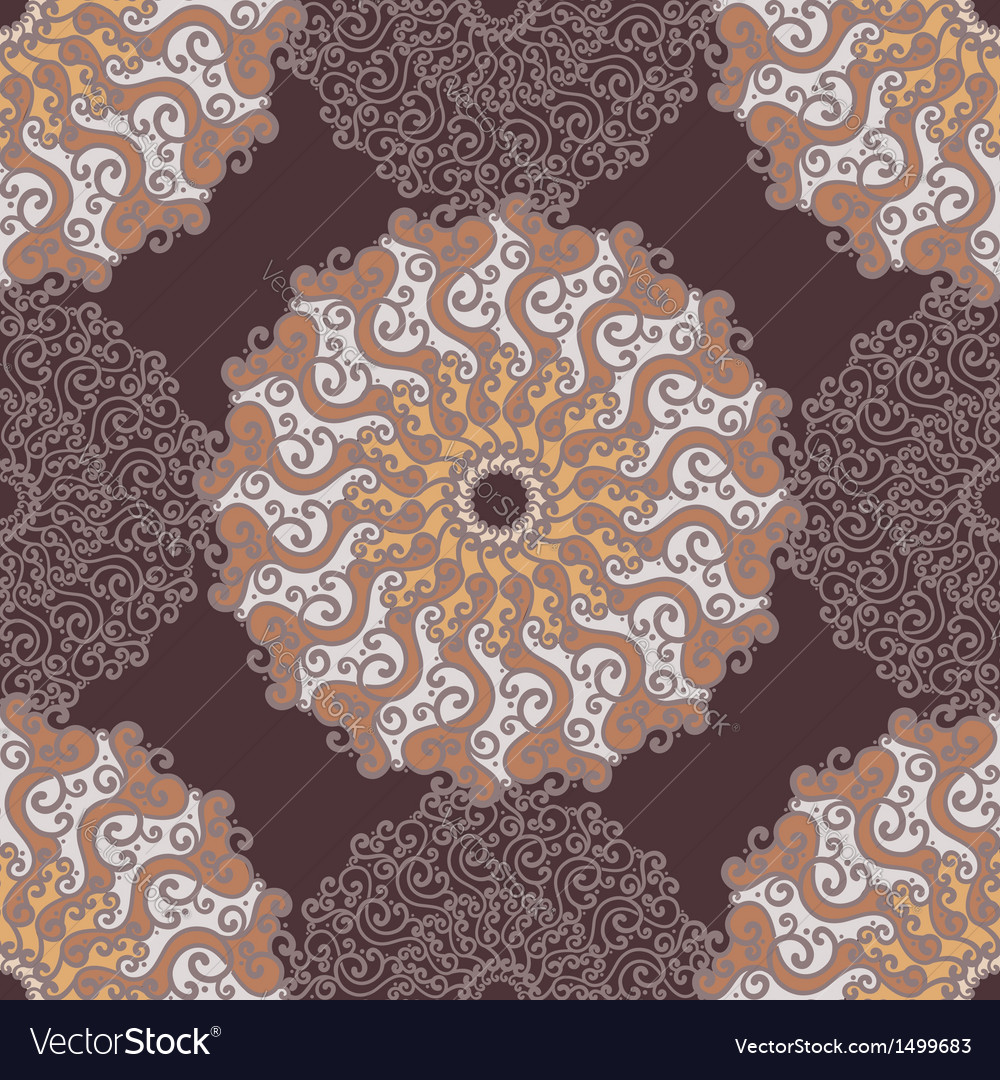 Seamless pattern with abstract elements