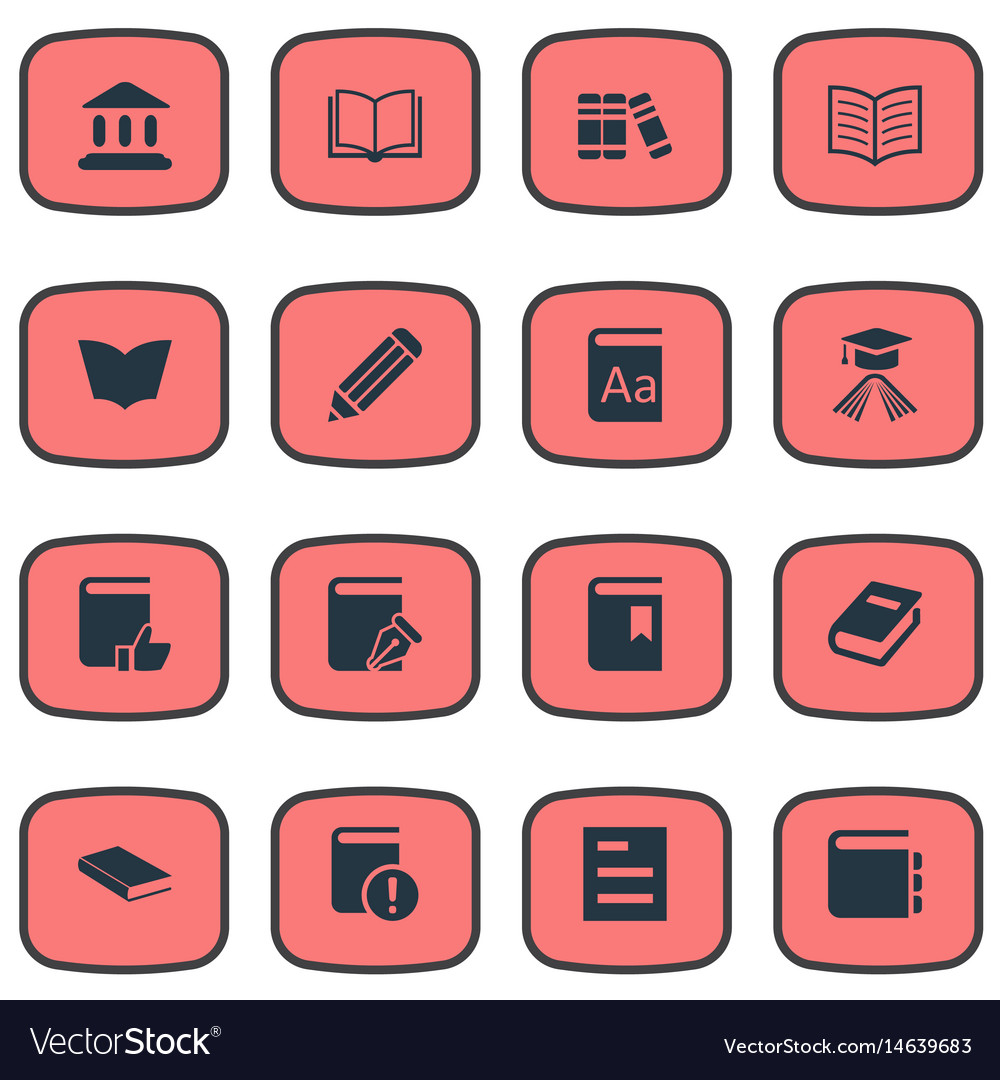 Set of simple knowledge icons