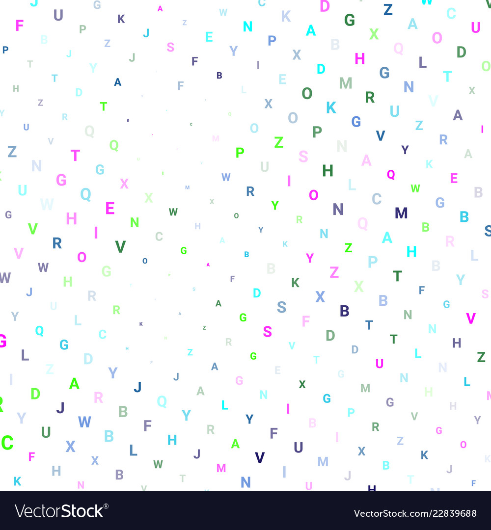 Abstract texture with letters vector image Abstract texture with letters