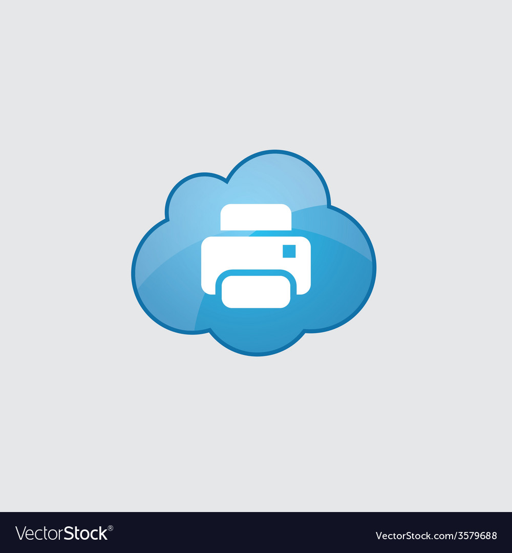 Blue printer icon
