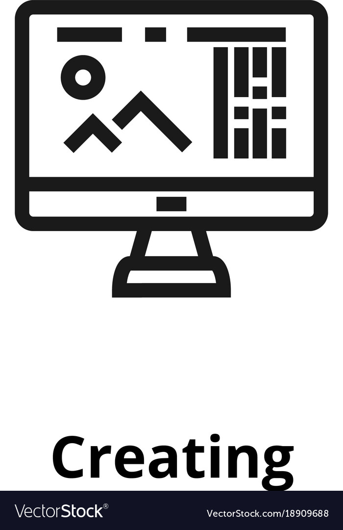 Creating thin line icon